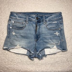 American Eagle Stretch Hi Rise Shortie Shorts 6